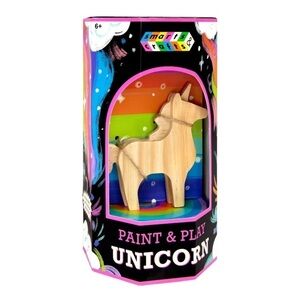Paint & Play Make Your Own Wooden Unicorn Paint Set -New!